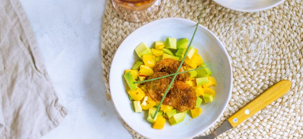 Salsa z mango z krewetkami